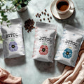 Trío Mestizo: Guatemala Antigua, Costa Rica Tarrazú, Honduras Marcala 500 grs c/u. grs c