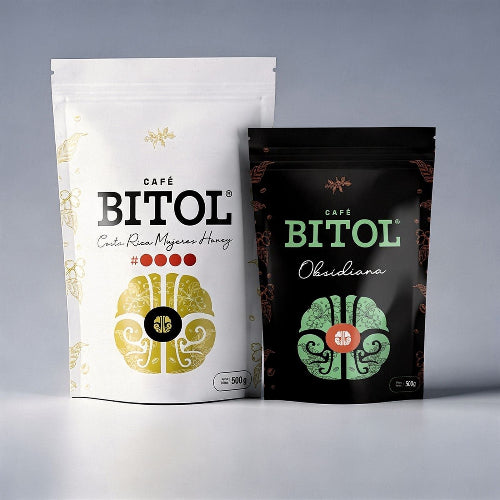 Dúo Claroscuro Costa Rica Mujeres Honey 500 grs + 250 gramos de Bitol Obsidiana Intenso GRATIS