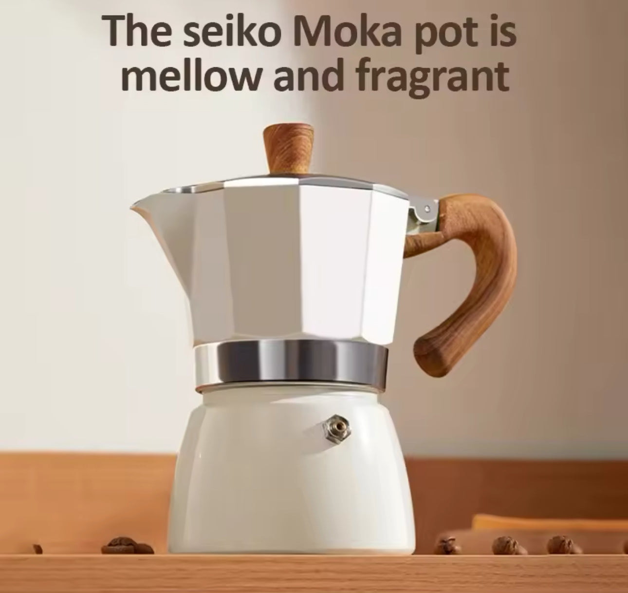Olla Moka de 300 ml. Estilo Italiano de aleación de aluminio.